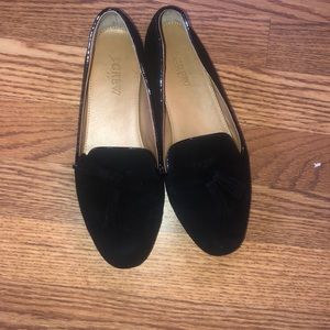 Suede loafers with tassel